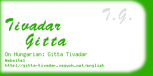 tivadar gitta business card
